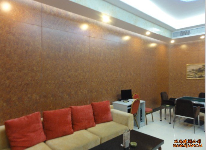 成都茶樓無機預(yù)涂板案例